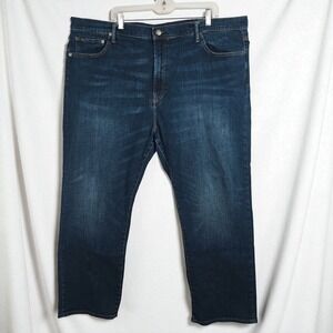 Polo Ralph Lauren Hampton Relaxed Straight Jeans Mens 48Bx30 Blue Denim Stretchy
